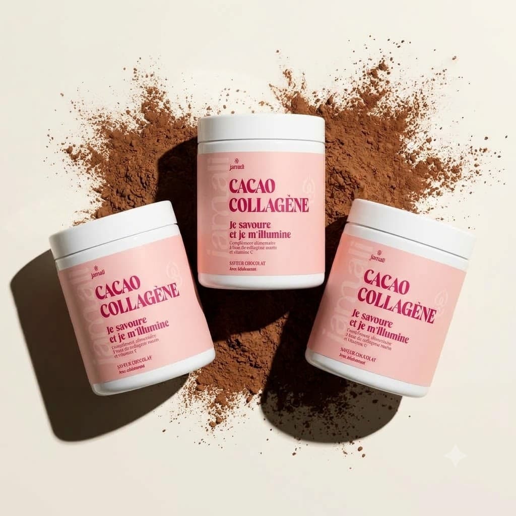 3 Boîte Cacao Collagène + 1 mousseur offert + livraison offerte